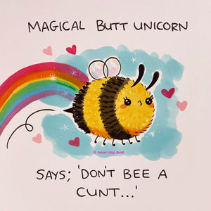 Original ‘Butt Unicorn’ Doodle (A5)